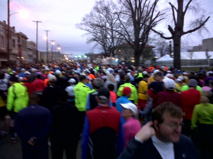 starting line, Mississippi Blues 1/2 Marathon 2013