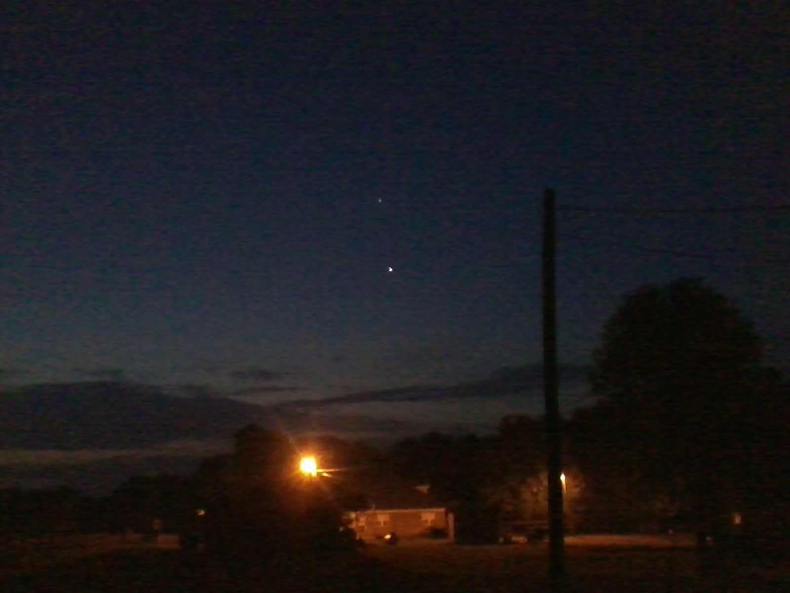 Venus and Jupiter