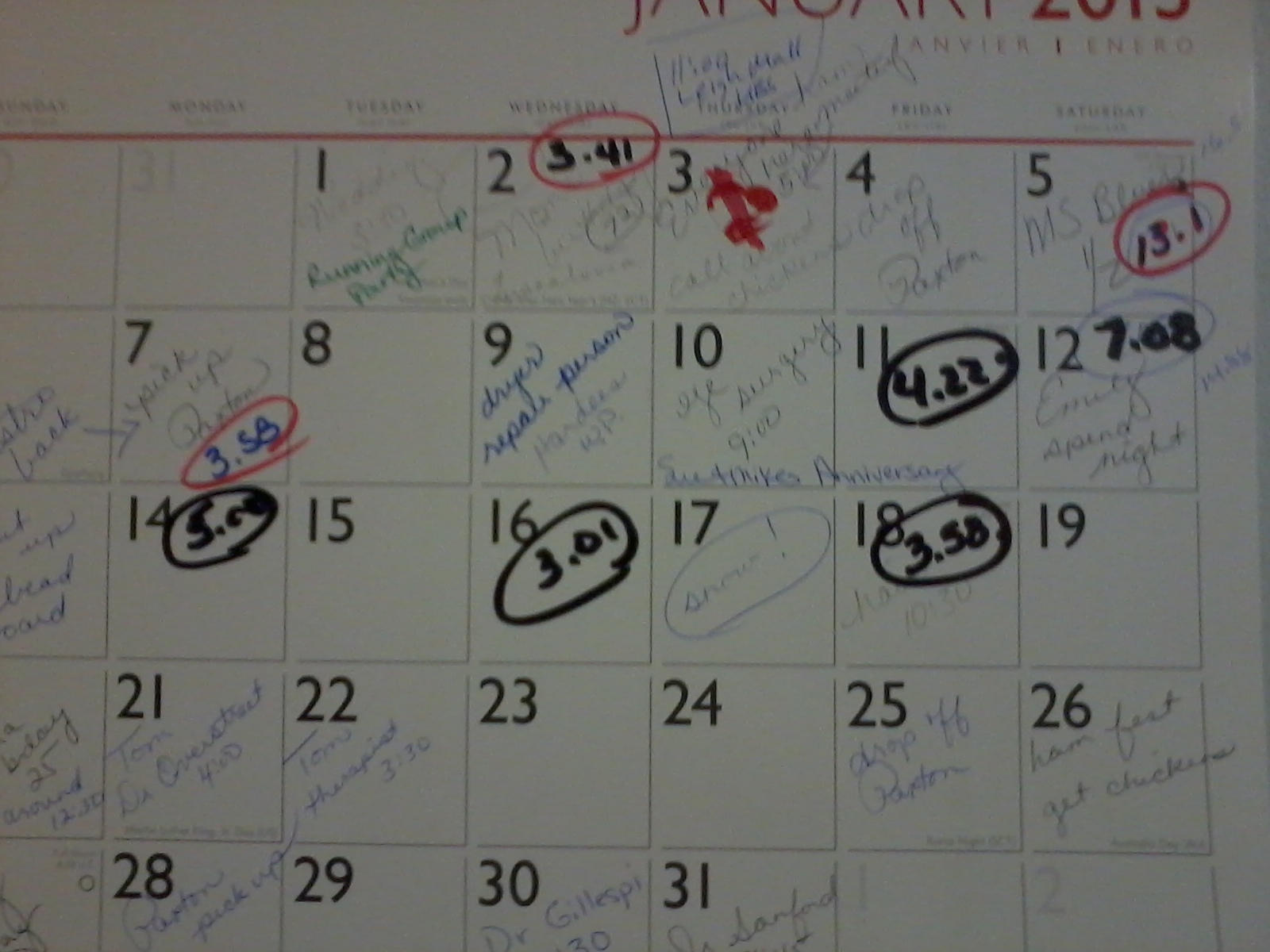 calendar with running tally 001